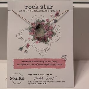 Green Tourmalinated Quartz Necklace